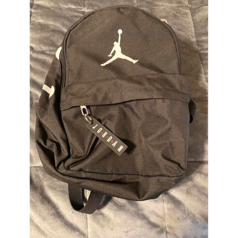 Jordan Jumpman Backpack Black White Red Logo School Sports Bag